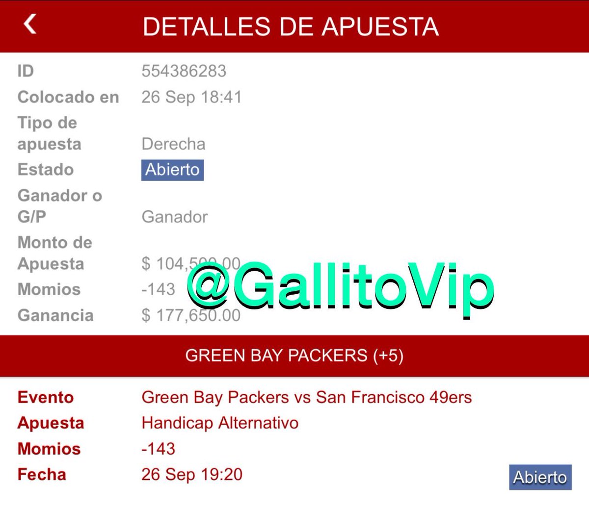 GallitoVip's tweet photo. SI GANO ESTA APUESTA REGALO 5 MEMBRESÍAS PREMIUM ENTRE LA GENTE QUE DE RT Y ❤️ https://t.co/GYRkK3uuXf