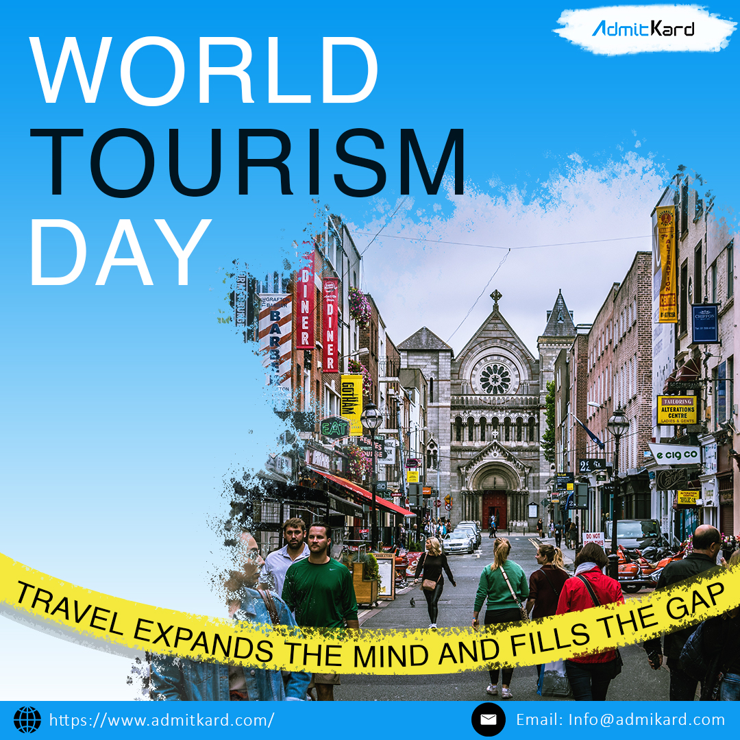 admitkard's tweet photo. It's time to take small steps towards stepping out. Travel to explore, to know, and to learn. 

Happy World Tourism Day!

#worldtourismday #tourism #explore #traveltostudy
#education #highereducation #university #studyvisa #studyabroad  #study https://t.co/5Hd43s1K67