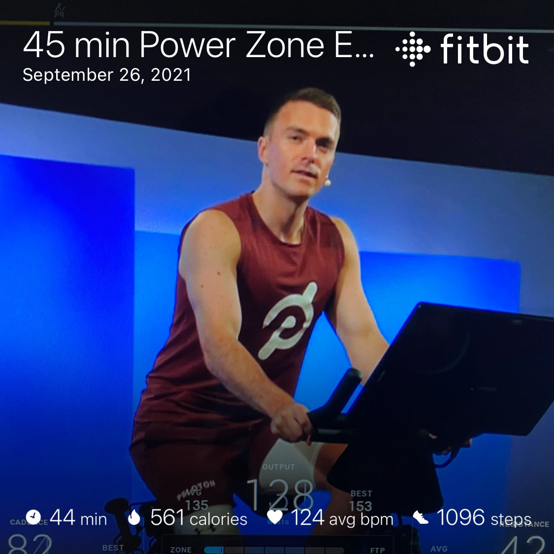 SpartyHawkCache's tweet photo. “A Sunday Ride.” 

(WEIGHT:  196.9 LBS)
(TEMP:  bedroom climate)
(EXERTION:  45 mins on ⁦@onepeloton⁩ PZE Ride workout w/ ⁦@BenjaminAlldis⁩)

(PZ3 intervals: 3-4-6-4-3 mins)

#FitterAthlete #StrongerHuman #SteadyPace https://t.co/Y7msrJLb2g