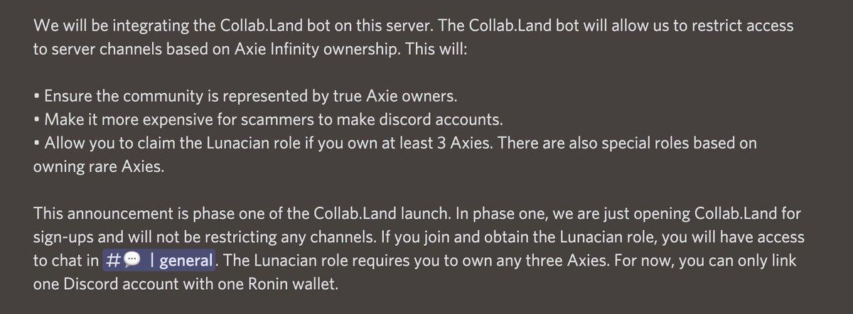 AxieInfinity's tweet photo. Welcome @CoIIabLand to Axie Discord! https://t.co/p1AYp6C9eT