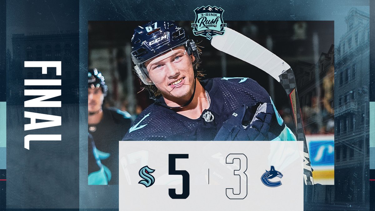 SeattleKraken's tweet photo. First-ever preseason dub. 

Thanks for the amazing hospitality, Spokane!  We love y'all 💙 https://t.co/RrAvSbL5s9