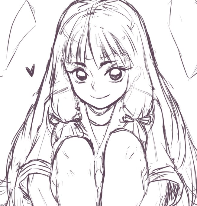 休憩中の落書
髪多っ 