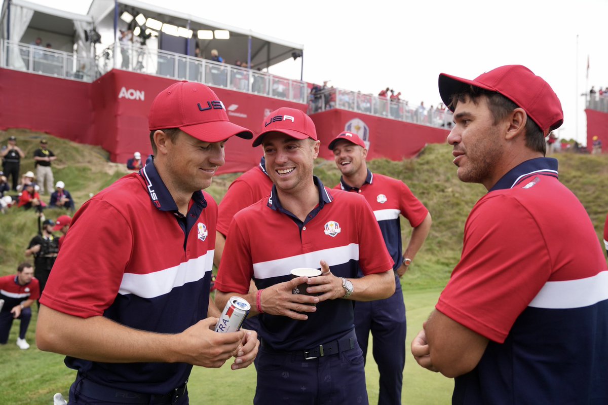 BKoepka's tweet photo. Then he said, do you even lift bro? 
Yeah, Ryder Cups!🏆🏆 https://t.co/urCfjhGshy