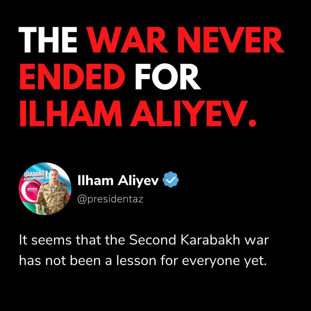 Azerbaijan is responsible for the most extensive cultural genocide campaign of the 21st century, with the erasure of thousands of Armenian UNESCO-protected ancient stone carvings of Nakhichevan. <a href="/presidentaz/">Ilham Aliyev</a> is doing the same to Artsakh as we speak. #StopAliyev