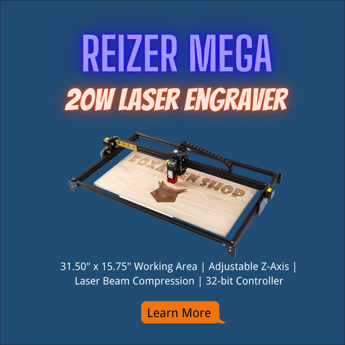 FoxAlienCNC's tweet photo. Reizer Mega is now available in store. More information: https://t.co/rOE0Z8evBn https://t.co/mdVrSrlMey