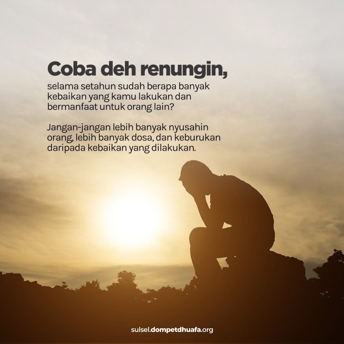 DDsulsel's tweet photo. Tak terasa ya, 2021 akan berakhir 🥲
.
.
#99EdukasiDD #menebarkebaikan #2021 https://t.co/UwRAQRtgqj