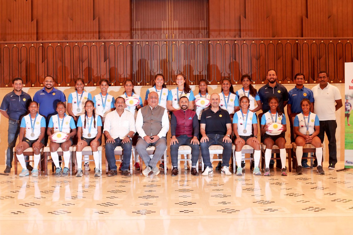 RugbyIndia's tweet photo. The curtains come down on an amazing India Under 18 Girls campaign!
We were so pleased to see rugby return to play after 18 loooong months...
Lots of rugby in store for us towards the end of 2021 ๐๐
Stay tunedโณ
#RugbyIndia #GetFitWithRugby
#GetIntoRugby #Rugby https://t.co/LEb1h3G5eE