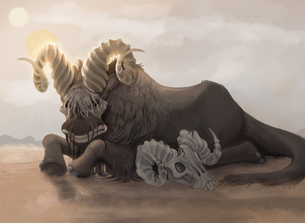 amberghiniiii's tweet image. Old bantha mourning a relative 
.
.
#Starwars #Bantha