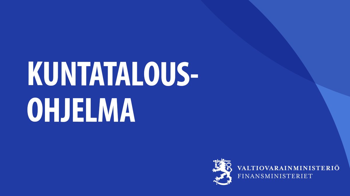 Kuntatalousohjelma vuodelle 2022 on julkaistu. Kuntatalousohjelma syventää valtion talousarvioesityksen kuntataloutta koskevaa arviointia. 

Kuntatalouden arvioidaan heikentyvän vuonna 2022.

👉 Lue lisää tiedotteesta: vm.fi/-/kuntatalouso…