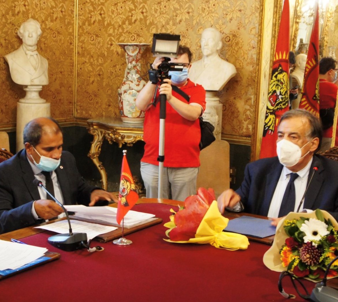 CouncilEelam's tweet photo. Education Week has been implemented in Italy. The city council of Palermo signed a protocol with the Tamil community. The following points are part of the signed doc: -Recognising the Genocide of the Tamils in Srilanka -Institute the Tamil Genocide Edu Week from 11th to 18th May. https://t.co/fjRFt5F0TR
