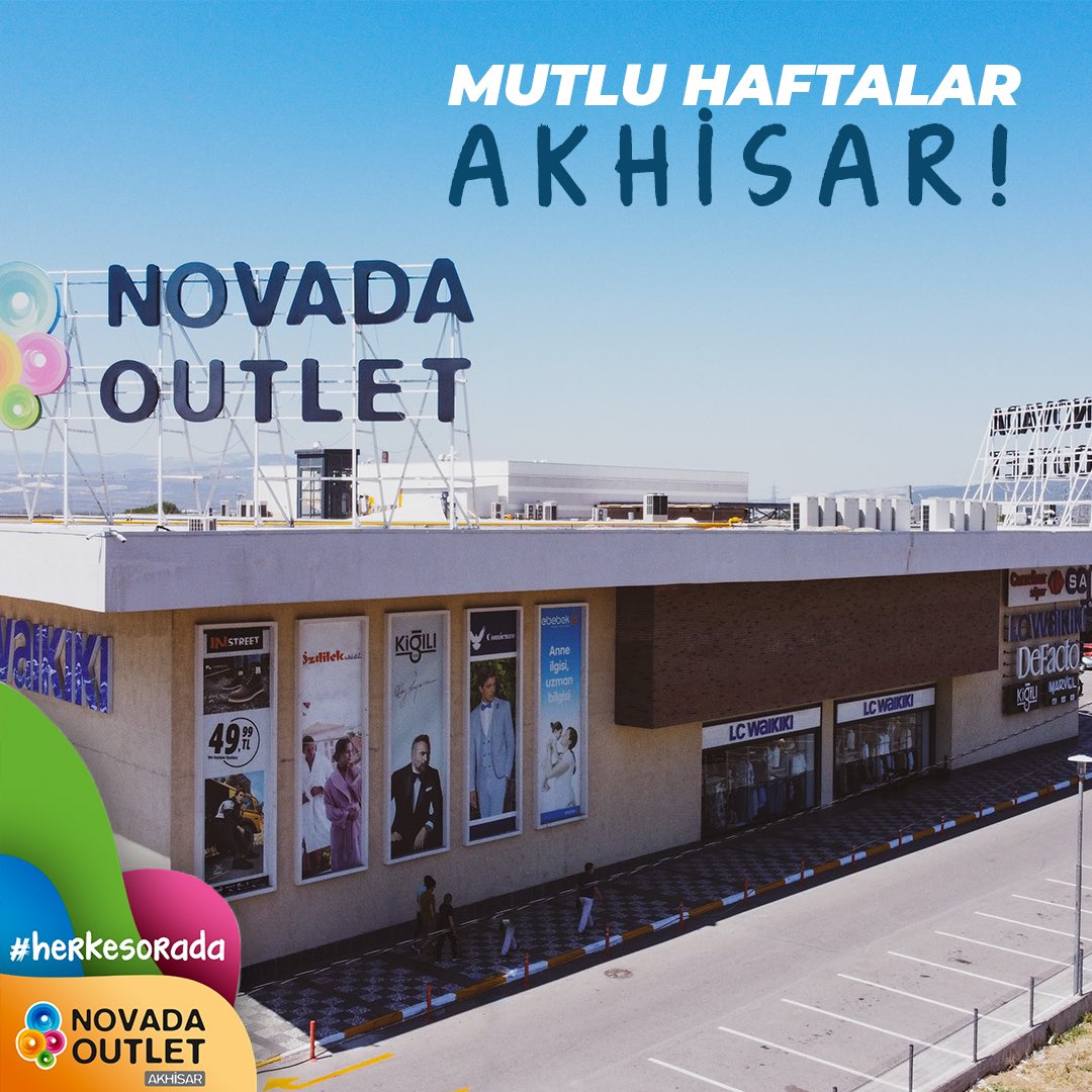 OutletNovada's tweet photo. Mutlu Haftalar #akhisar 
Güzel bir hafta geçirmeniz dileğiyle 💜🙏
📍Novada Akhisar 
🛍Alışveriş 
#pazartesi #manisa #manisaakhisar #manisasoma #manisakırkağaç #alışveriş #indirim #outlet https://t.co/b3Oxrg9kJi