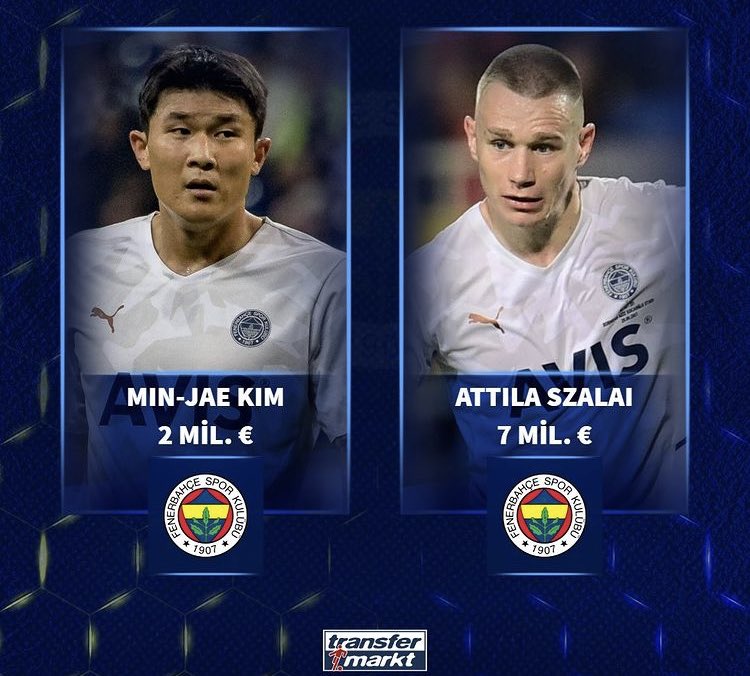 Transfermarkt 12 Ekimde piyasa değeri güncellemesi yapacak 🔥 Sence Szalai ve Kim yeni değerleri kaç M olmalı ? Şuanki değerleri 👇🏼 #Fenerbahce