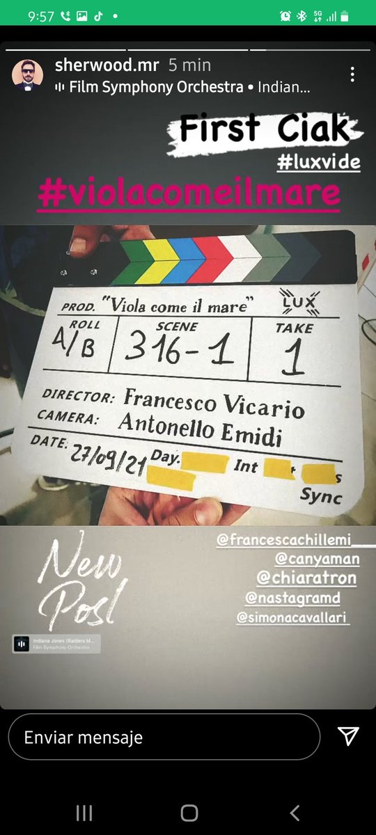 Vamoooossss👏👏👏🎬🎬
#ViolaComeIlMareCiak