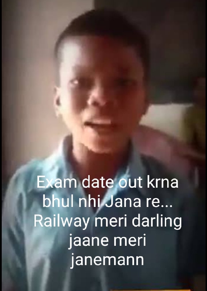 Abhidhanus's tweet photo. RRB aspirants to Railway board and government be like #railway_groupd_examdate https://t.co/yPjScwCPrY