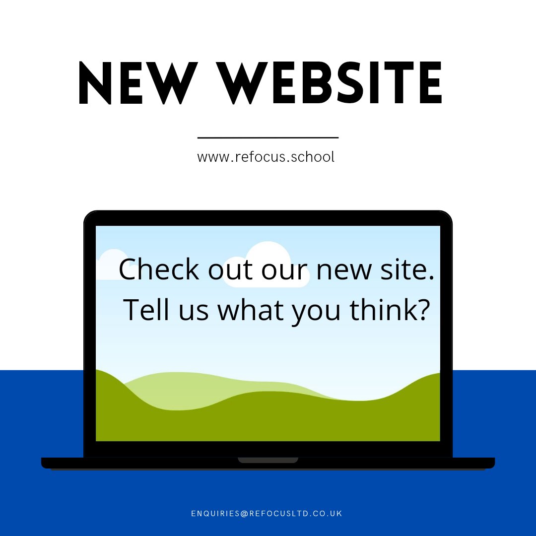 ReFocusltd's tweet photo. We have been very busy making a few changes. Our new website is fully interactive with all the information you require. We'd love your feedback. #refocus #employable #sociable #ready #education #websitedesign #changes #wellingborough #northamptonshire #ks4 https://t.co/ed3mgl6QpL