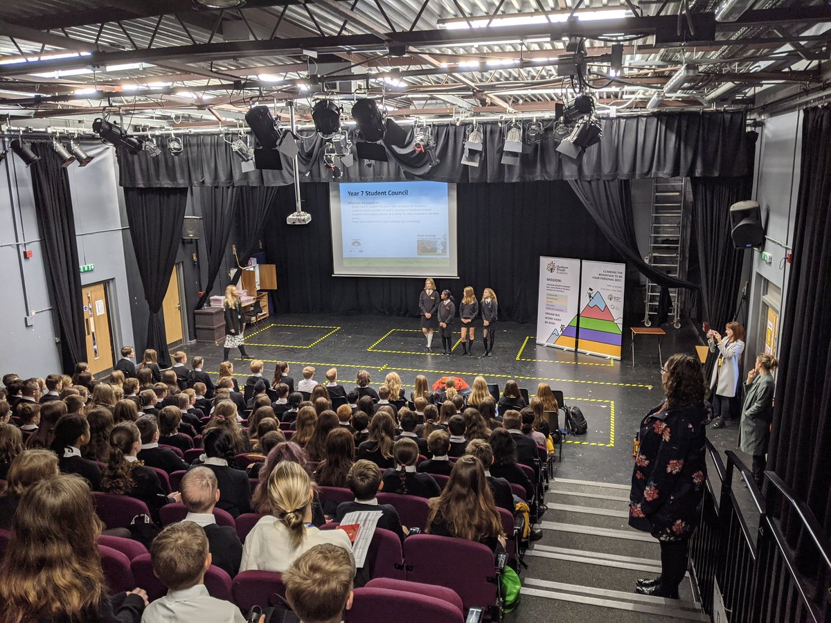 HanhamWoods's tweet photo. Great to see some of our Year 8 student leaders speaking to Year 7 students about the many student leadership opportunities available at the academy. @Cabotfederation
Dream BIG // Work Hard // Be Kind https://t.co/EJcBkf9pAr
