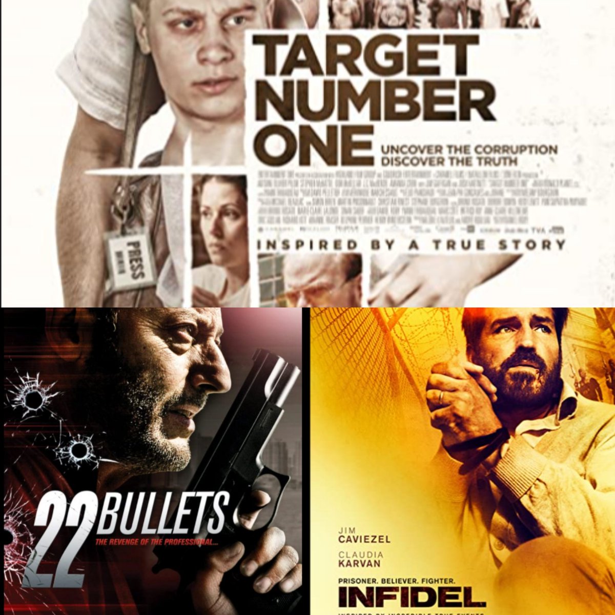 thomashaumann's tweet photo. Har haft en dejlig Film søndag hvor jeg så disse gode film på #viaplay
#filmdk #targetnumberone #infidel #22bullets https://t.co/sfko0dkgGi