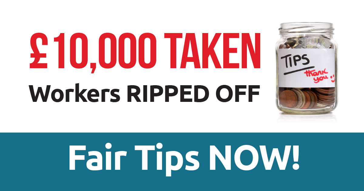 UniteWestMids's tweet photo. In 2016, workers were promised fair tips
It’s 2021, they’re still waiting.
Every year costs them £2000.
Unite will keep fighting for a better deal.
#FairTipsNow
https://t.co/LH8JMQiKBU https://t.co/51TFQVmmFV