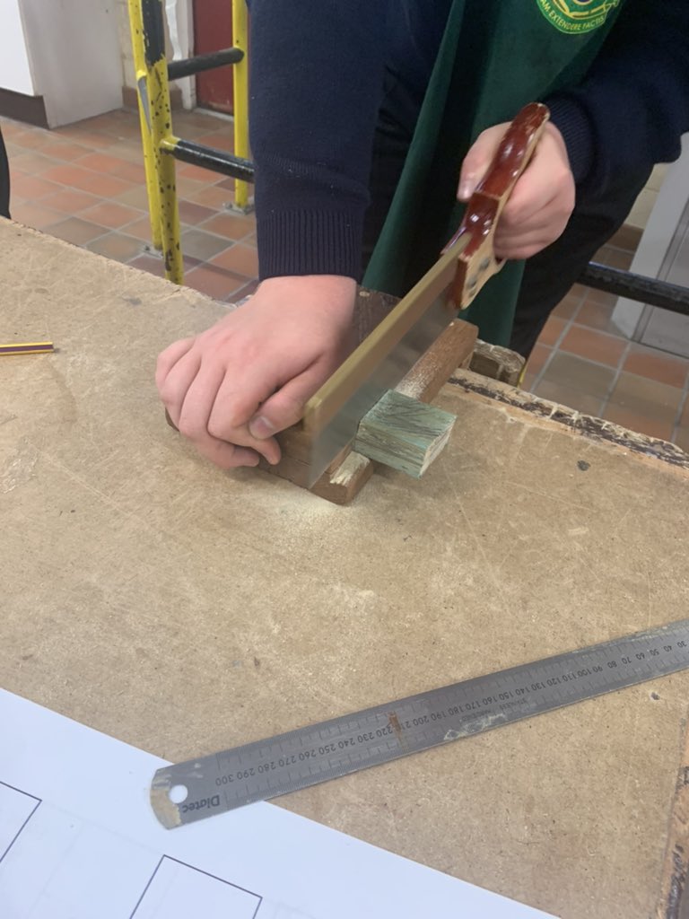 food_teacheruk's tweet photo. This morning year 11 Construction students are finally back in the work shop. They are looking at joinery skills to make their first wooden joint #level2construction #woodenjoints #lapjoint #carpentry @AlsopRESPECT20 @AlsopHighSch https://t.co/vyjRPBNZTW