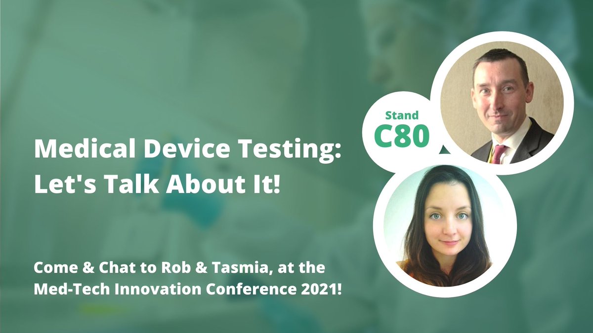WickhamMicro's tweet photo. Don't be shy, come say hi! 👋🏼

The Med-Tech Innovation Expo (@medtechonline) kicks off tomorrow, and we're very excited to be exhibiting this year!

Our team Rob Dalby and Tasmia Tomlin will be on stand C80, ready and waiting to discuss your #medical device #testing requirements! https://t.co/ecJ72dGpkq