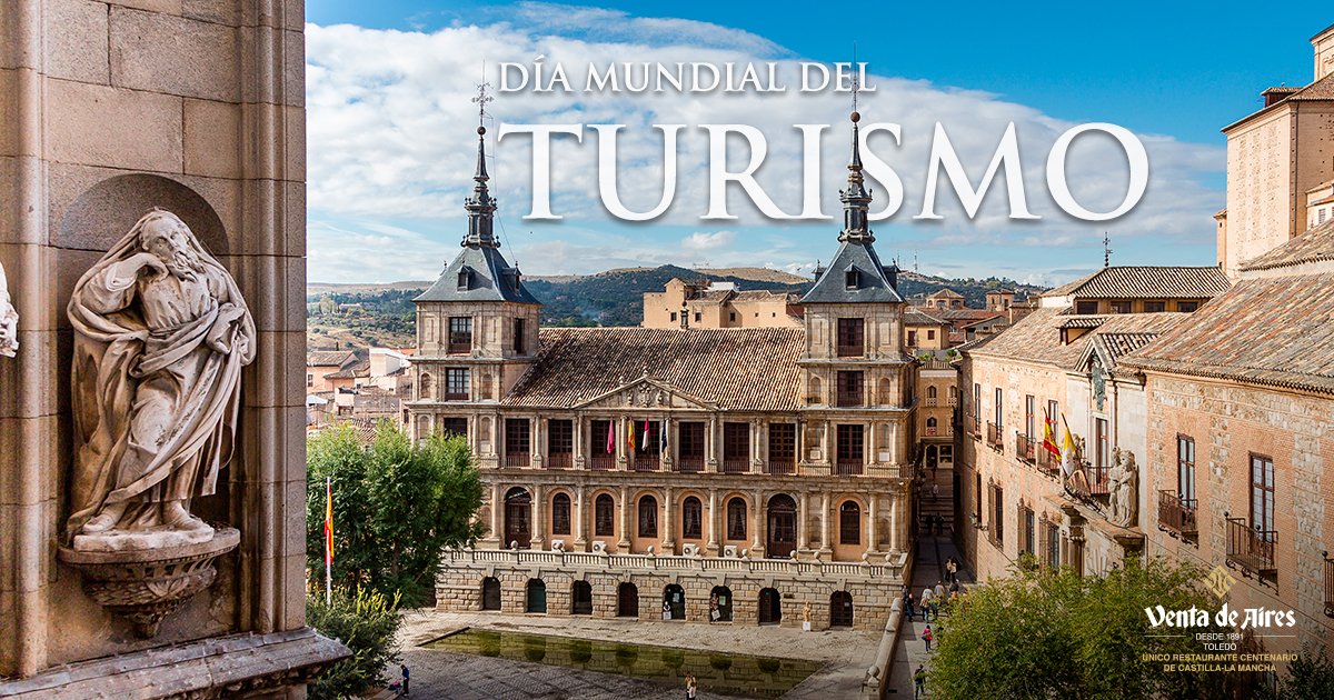 Venta_de_Aires's tweet photo. ¡Feliz #DiaMundialdelTurismo!
En Venta de Aires lo tenemos todo preparado para que disfrutes de una experiencia gourmet llena de historia y cultura.
¡Te esperamos!
#Toledo #turismo #gastronomia #restaurante #hosteleriatoledo #barestoledo #restaurantestoledo #ociotoledo https://t.co/KgyKbWbyb1