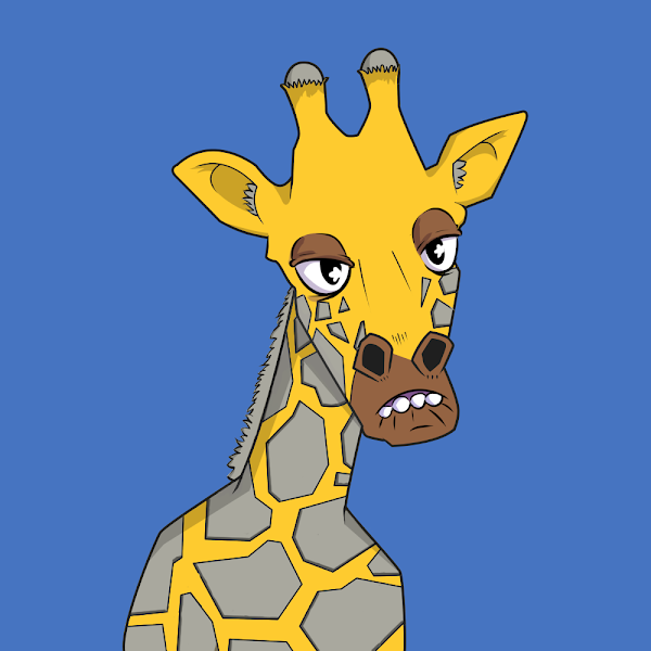 Giving away this Drunken Giraffe at 1k followers. Rules:

1. Follow me &amp; <a href="/NFTGiraffes/">Giraffes At The Bar NFT</a> 
2. Retweet
3. Tag 3 friends

Let's a find a new home for this lovely fella

#NFTGiveaway #NFT #Giveaways #GATB