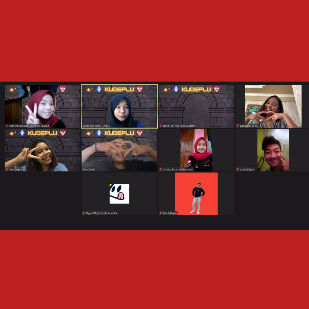 [KEMENTERIAN LUAR NEGERI]
[DOKUMENTASI DIKUNJUNGI DEPLU BEM FEB TELKOM UNIVERSITY]

Berikut adalah dokumentasi Kementerian Luar Negeri BEM STIE Ekuitas dikujungi oleh Departemen Luar Negeri BEM FEB Telkom University yang dilaksanakan secara online melalui Zoom Meeting