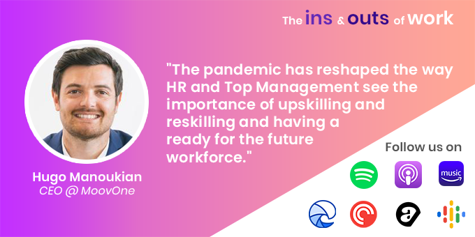 🎙️ The #InsandOutsofWork is back! Joe and @VNeelie kicked off season 3 with @HugoManoukian from @MoovOne️

👂 Listen in for tips on how to plan #upskilling &amp; #reskilling programs and why upping your workforce's skills needs to be a strategic driver
👉 https://t.co/v3fxfrxOqA https://t.co/DEoP4ASl5V