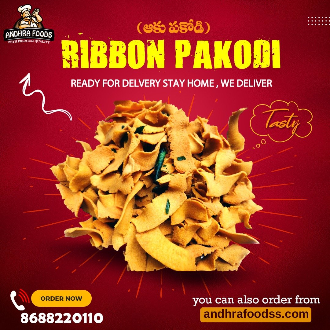 Andhrafoodsoffl's tweet photo. freshly prepared Tasty Ribbon Pakodi Ready for delivery Order Now get at your door step.
https://t.co/GoIuL7z2A9
#StayHome #OrderUs #AndhraFoods https://t.co/XpSSD5mFMB
