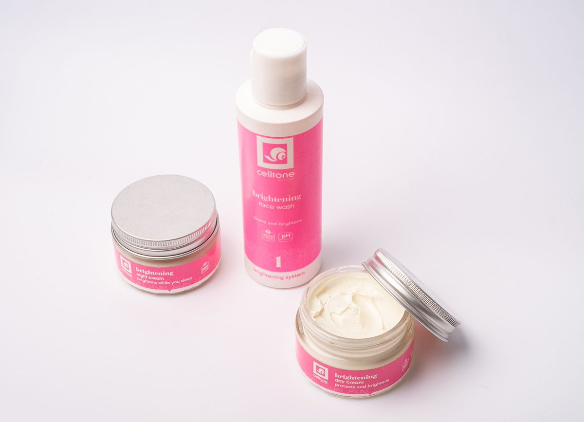 CelltoneSA's tweet photo. Spring into the new season with skincare that packs a punch 🌷 Our Brightening range – consisting of a luminising Face Wash, Day Cream and Night Cream – combines vitamins C, E and B3 with liquorice extract to deliver supple, glowing and healthy-looking skin. https://t.co/PQk1hxbkYJ