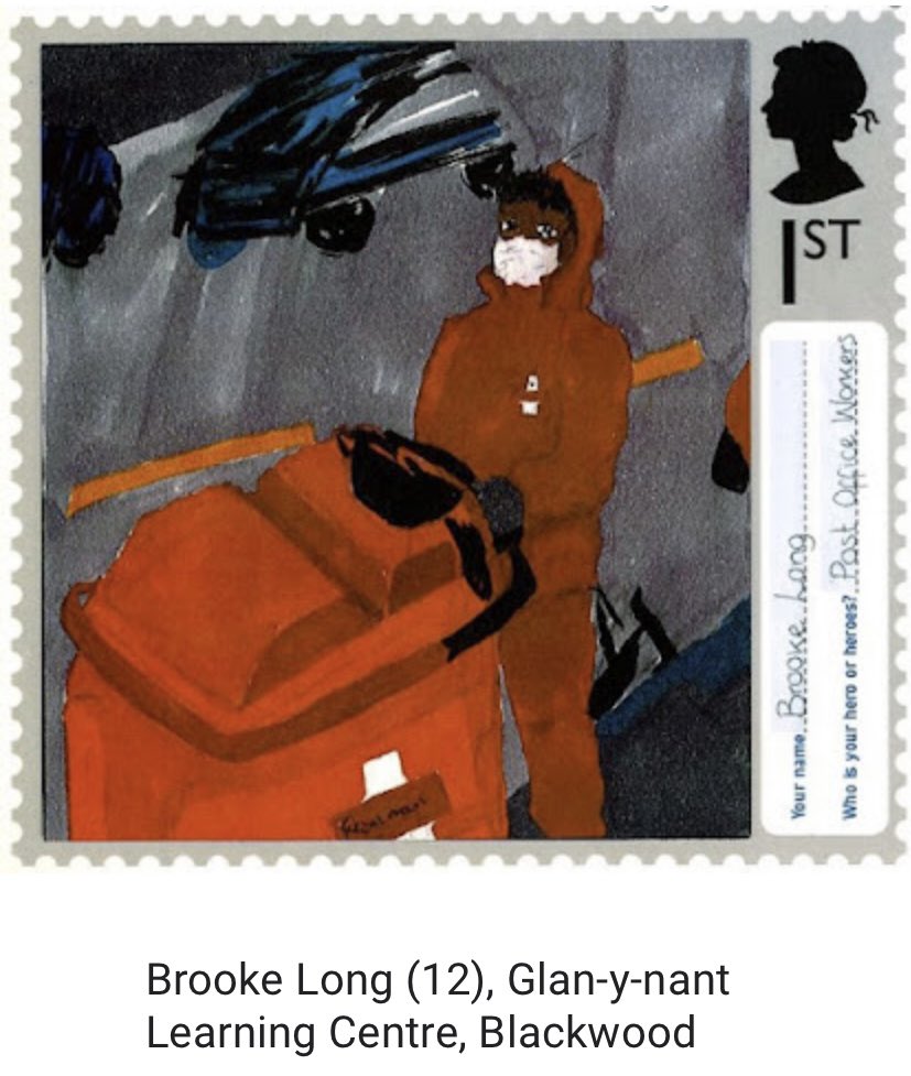 TLCGlanynant's tweet photo. We are extremely proud of Brooke, who has been selected as one of the 120 regional finalists in the @RoyalMailStamps’s Heroes stamp competition. An incredible achievement and we’d like to wish her the best of luck in the next stage. Da iawn Brooke #HeroStamps @CaerphillyCBC🤞🏻📮 https://t.co/RaaMViZ2y5
