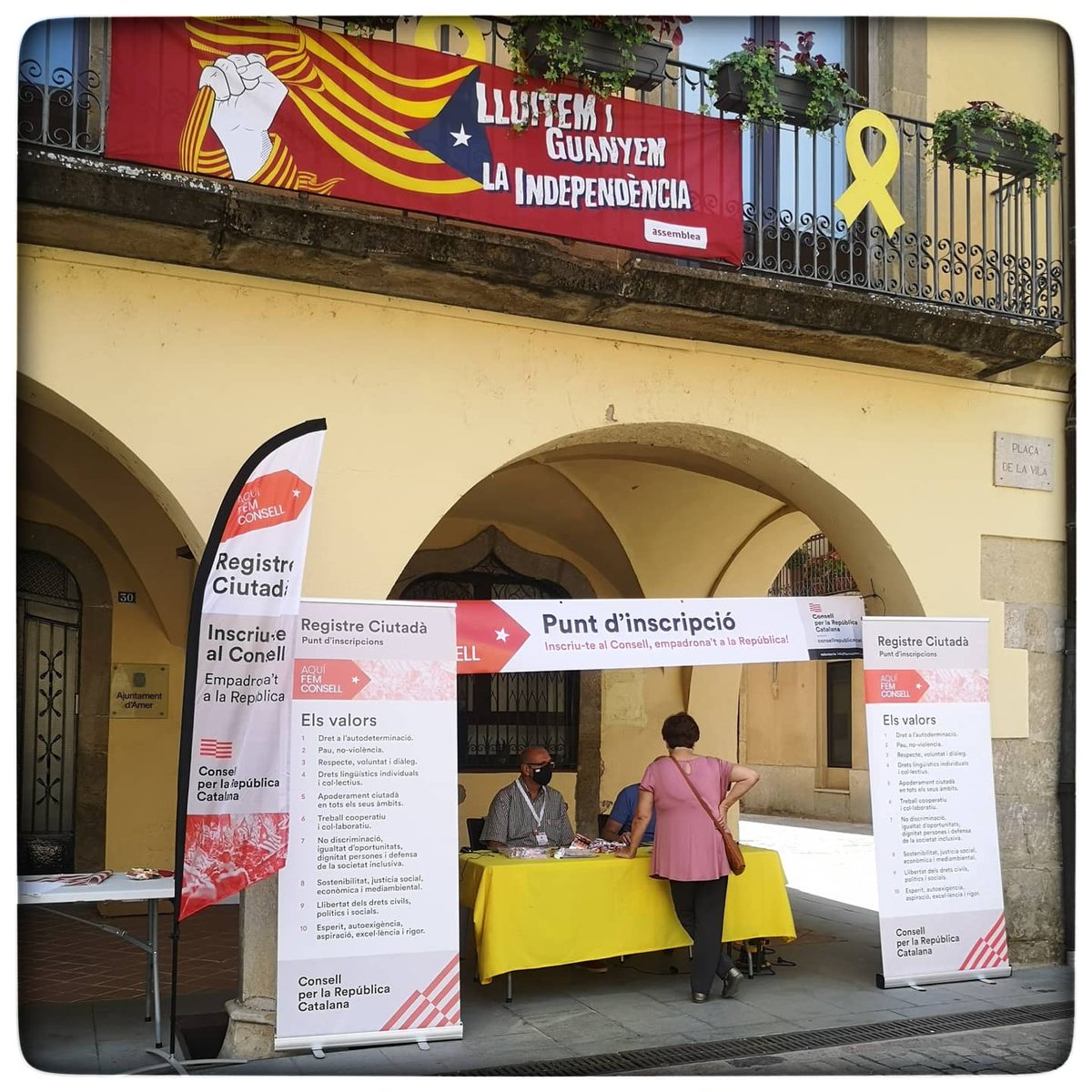 CLxR_Amer's tweet photo. Aquest cap de setmana, a Amer, hem fet una altra empenta al @ConsellxRep
Nous inscrits i resolució d'incidències a membres que ja s'havien adherit.
#ConsellLocalAmer #amernosurrender #consellperlarepública #femconsell https://t.co/50kzJzgvSs
