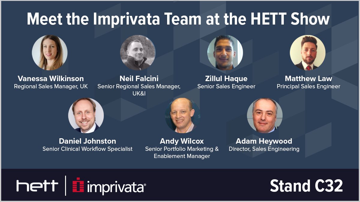 Imprivata's tweet photo. Join us at @HETTShow at stand C32. We’ll be sharing our latest innovations in managing #digitalID to support better security & streamline clinical workflows. See our #VirtualSmartCard, PAM & Patient Privacy, and #mobilehealthcare solutions.
#SSO #healthIT #patientsafety #NHS https://t.co/mhHHNGzQAG