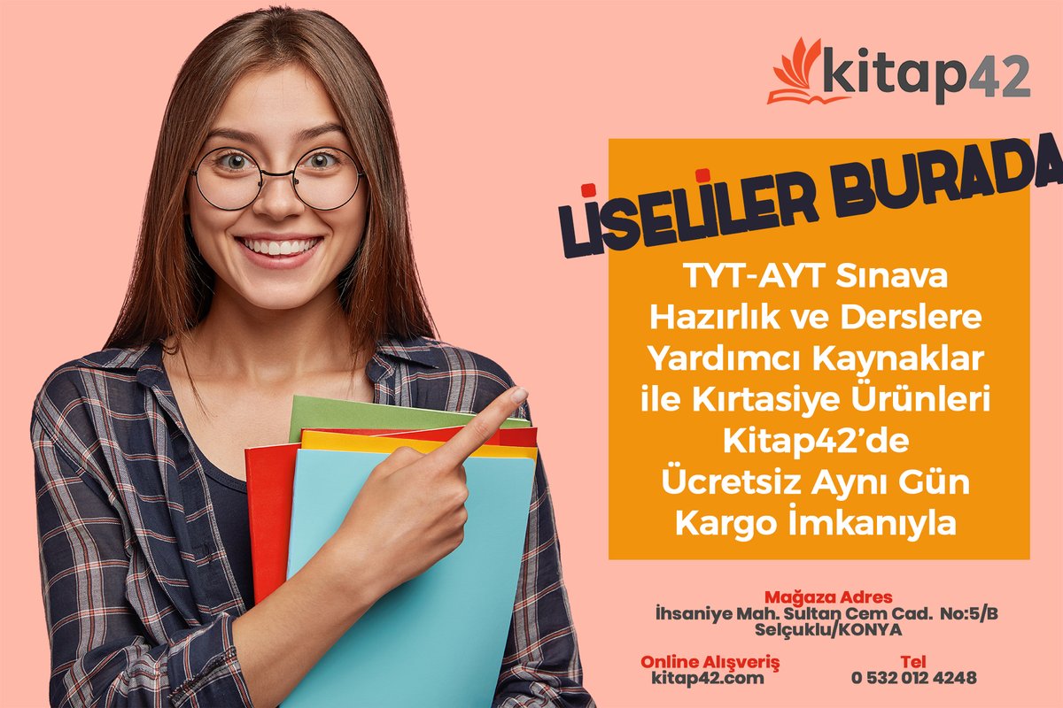 Liseliler Burada!

TYT-AYT sınava hazırlık ve derse yardımcı kaynaklar ile kırtasiye ürünleri kitap42'de

Ücretsiz aynı gün kargo fırsatlarını kaçırma!

kitap42.com

#tyt #ayt #lise #kitap #deneme #sorubankasi #tyt2022
