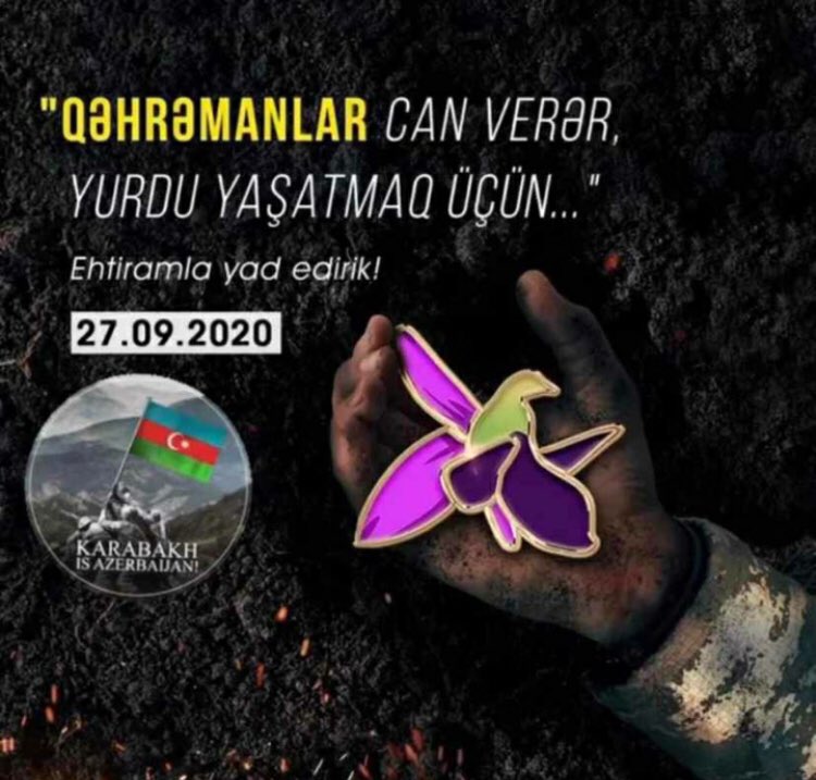 SariyyaL's tweet photo. #yadedirik #Azərbaycan #27sentyabr2020  #27sentyabr
#AnimGunu #anımgünü https://t.co/nIuFCczE32