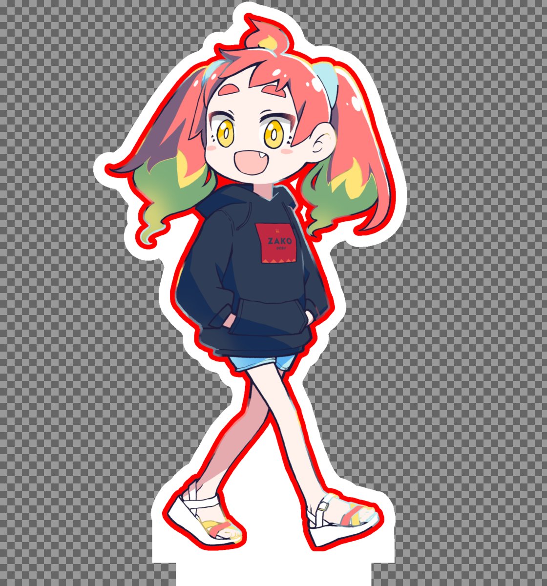 「pixivfactoryさんから「70mmアクリルフィギュアのデザイン切れてるけ」|GYARIのイラスト