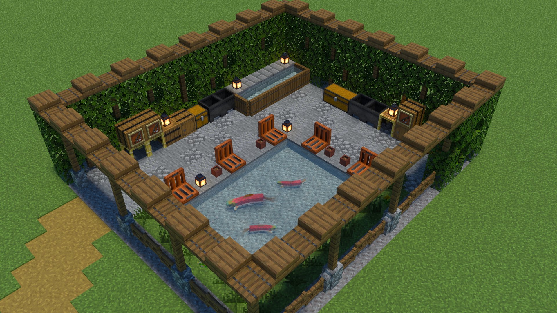Twitter 上的 宝条みちる Minecraft Rt Kogumapro 今日は釣り堀を作ってみました マイクラ Minecraft建築コミュ マインクラフト Minecraft バニラ建築学部 T Co Vql7hik2lg Twitter
