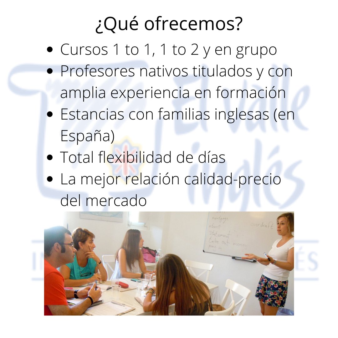 elvalleingles's tweet photo. ¿Necesitas mejorar tu inglés? ¿Quieres sacarte un certificado de idiomas o mejorar el que ya tienes? ¡Prueba nuestros cursos inmersivos de inglés!
Visita nuestra web: https://t.co/16CWoyosaV 
O contacta con nosotros por teléfono:
671 931 586
958 793 704 https://t.co/hBM5LTkxf0