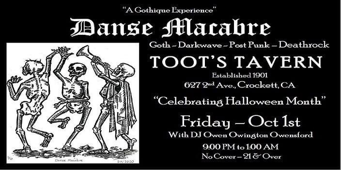 ItsDanseMacabre's tweet photo. This Friday at @Toots_Tavern we will begin celebrating Halloween month - A perfect time to tryout your costume before the big day #Goth #Dance #Gothique #darkwave #postpunk https://t.co/aLbKvg74o0
