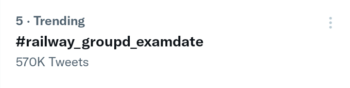 JakharDILIP_2's tweet photo. छात्र और शिक्षक एकता जिंदाबाद #trending5 Tweet in 25 Minutes 570k
#railway_groupd
Please conduct railway group d exam as soon as possible #railway_groupd_examdate @PMOIndia @RailMinIndia @PiyushGoyal @AmitShah @AshwiniVaishnaw https://t.co/Rd2rdwlBNz
#railway_groupd_examdate