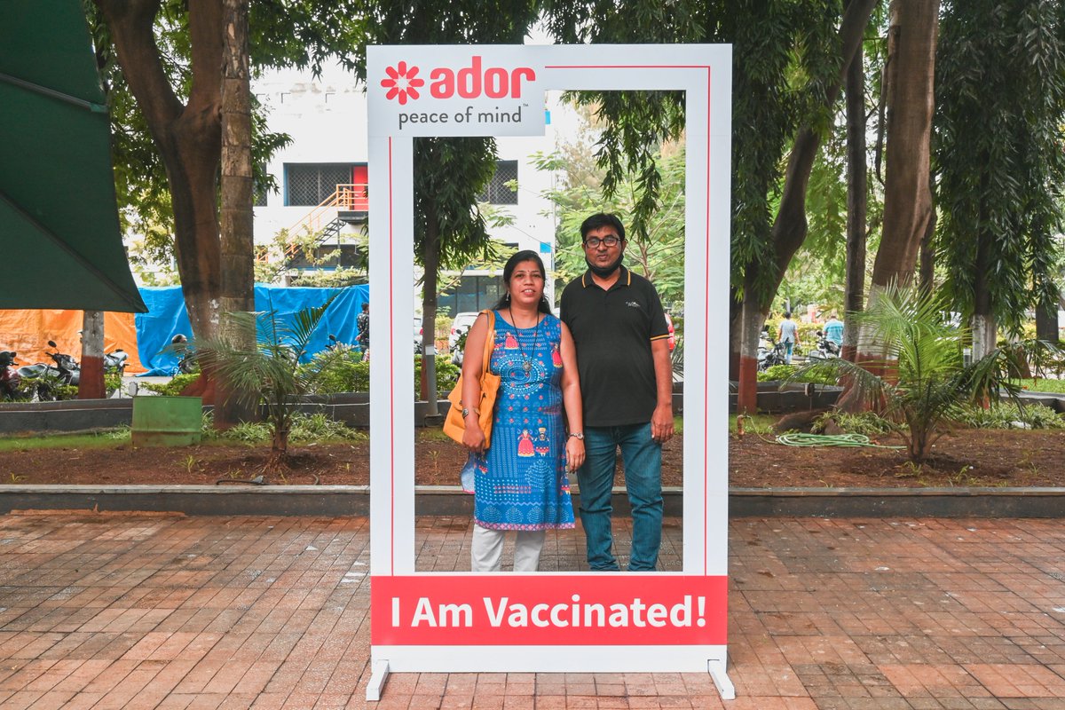 AdorDigatron's tweet image. We are proud to announce that our Ador Warrior City Campus and the families of all our team are now 100% double Vaccinated!

.
.
#trustworthy #adordigatron #energizingindia #energizingindiapodcast #fullyvaccinated #VaccinationDrive