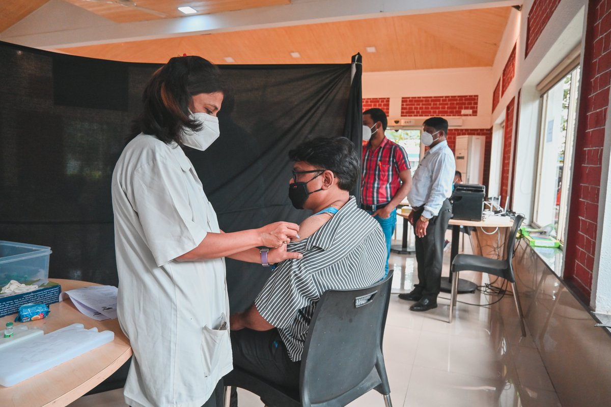 AdorDigatron's tweet image. We are proud to announce that our Ador Warrior City Campus and the families of all our team are now 100% double Vaccinated!

.
.
#trustworthy #adordigatron #energizingindia #energizingindiapodcast #fullyvaccinated #VaccinationDrive