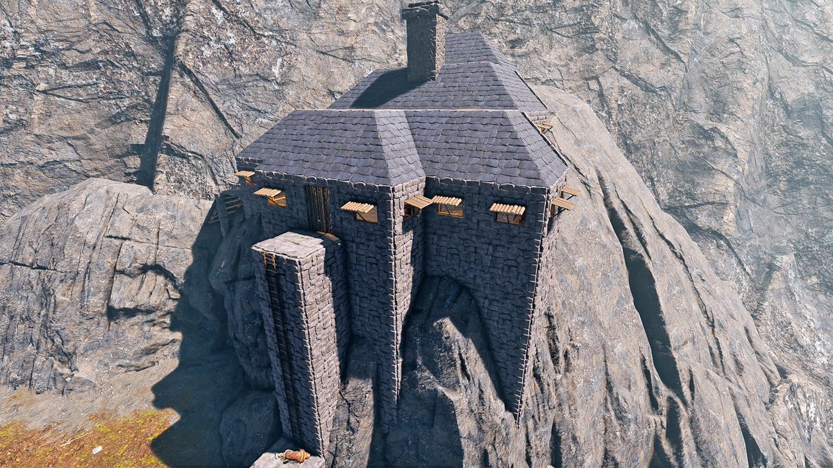 monkpuzz's tweet image. A storm and bear proof stronghold for gearing up in @SurviveIcarus . It was adjacent to entrance to new arctic portion of the map for the mission in this weekend's beta.