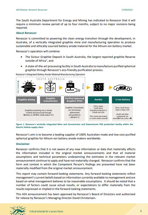 CreativeMurdock's tweet image. $RNU @Renascor_ASX #ASX 🇦🇺

Renascor1 PEPR for the proposed Siviour Graphite Mine, upstream component of Renascor’s planned vertically integrated graphite mine &amp;amp; battery anode material manufacturing operation 

#SiviourProject #CleanEnergy #Graphite #Anode #EV #ESG 🔋⚡️🔋⚡️😎👍🎯