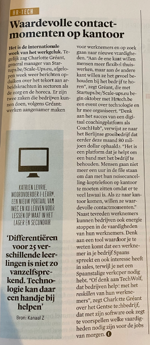 hrmagazinebe's tweet image. Vandaag in @trends_be

"Waardevolle contactmomenten op kantoor"

In samenwerking met:
@StartupsBe 

Powered by
@indeed 
@SDWorx 
@Accenture 
@RandstadBelgium 
@RiseSmart 

#hrtechbe #innovation
