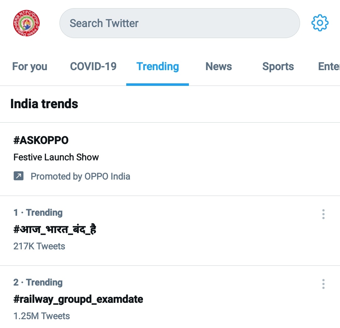 StudyUmang's tweet photo. Trending at #2
Come on, a little more effort and we will be heard throughout India. 
#railway_groupd_examdate 
@RailMinIndia @AshwiniVaishnaw @PMOIndia @ECRlyHJP @RRBKOLKATA https://t.co/7GCukFED9a