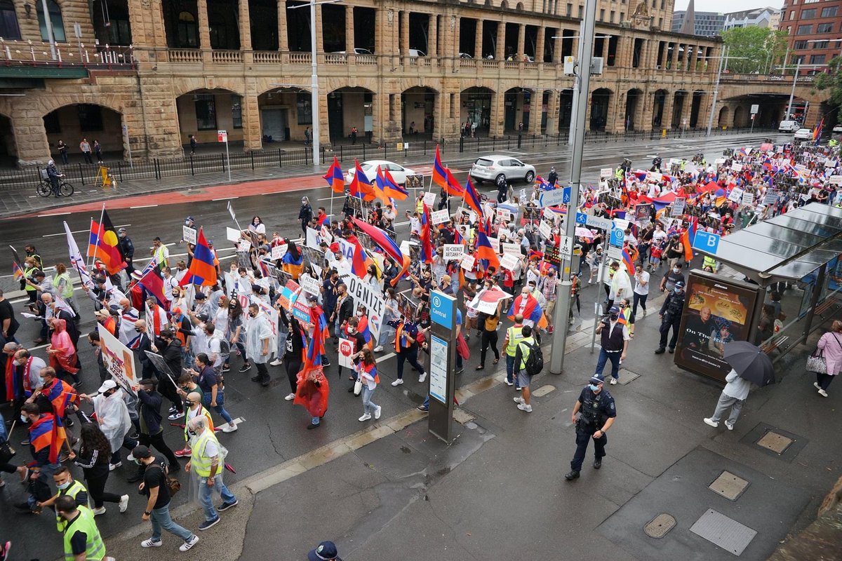 We will never give up. 

Post lockdown across Australia we will be out in force screaming #ArtsakhIsArmenian and #StopAliyev until you listen <a href="/MarisePayne/">Marise Payne</a> <a href="/SenatorWong/">Senator Penny Wong</a>