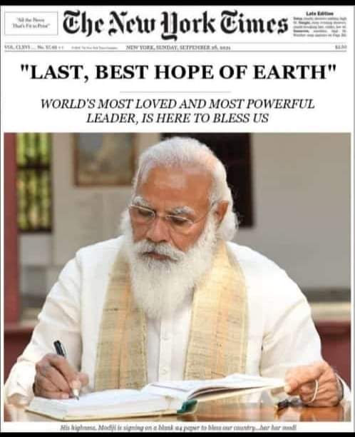SaiChella_BJP's tweet photo. ఒక పెద్ద అమెరికన్ దినపత్రిక నే శ్రీ మోడీని జీ ఈ విధంగా హెడ్ లైన్స్ లో ఇలాంటి పదాలతో కోట్ చేయడం ప్రతి భారతీయుడు గర్వపడాల్సిన సమయం ఇది
#WorldwithModi
@bandisanjay_bjp @AerpulaVenkata @MS4BJP @DrRamadevi9 @SAMARAJESHWARR4 @BJP4NirmalOffl @the_hindhu @chary_thirumala https://t.co/EDpbRRqFw6