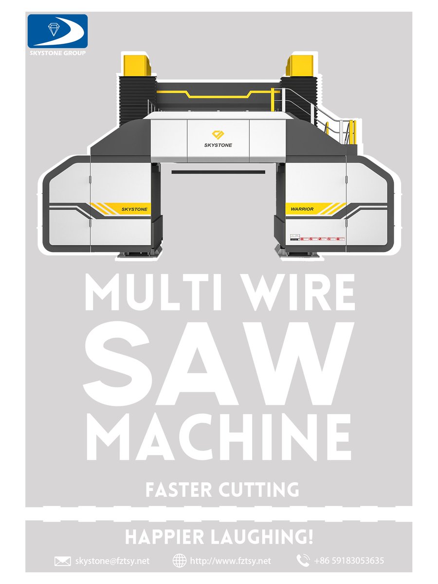 skystone_tools's tweet image. Skystone new generation multi-wire saw machine adopts the latest triangular structure technology, which has high cutting efficiency and strong stability.For more information, please visit: fztsy.net
#stonecuttingmachine #diamondtools #diamondwire