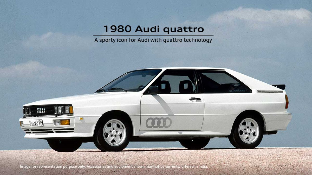 AudiIN's tweet photo. Record breaking, history making, goal setting. 
#FutureIsAnAttitude #40YearsOfquattro #quattro #Audiquattro https://t.co/YFBhFvXPz6
